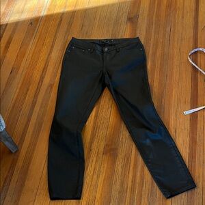 Prana Women's Black Waxed Ankle Jeans, size 4/27